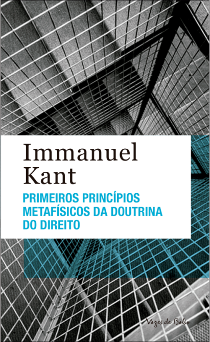 Capa do livro "Primeiros princípios metafísicos da doutrina do direito"